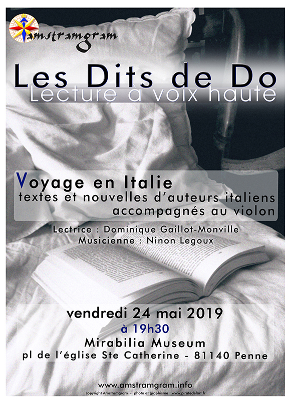 affiche les Dits de Do - Voyage en Italie - 24 mai 2019